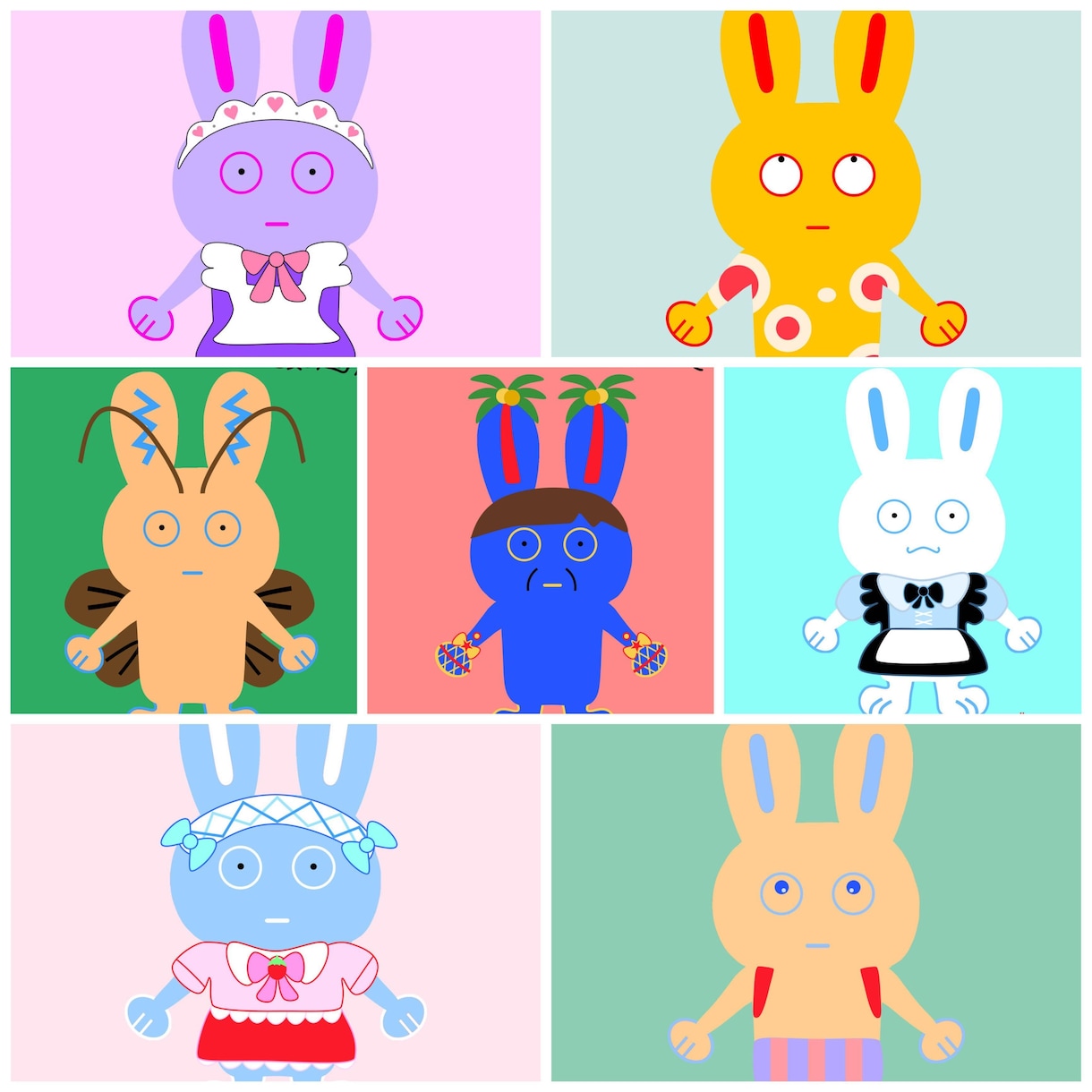 唯一無二なうさぎ書きます 104歳のうさぎが唯一無二のうさぎのイラスト書きます イメージ5