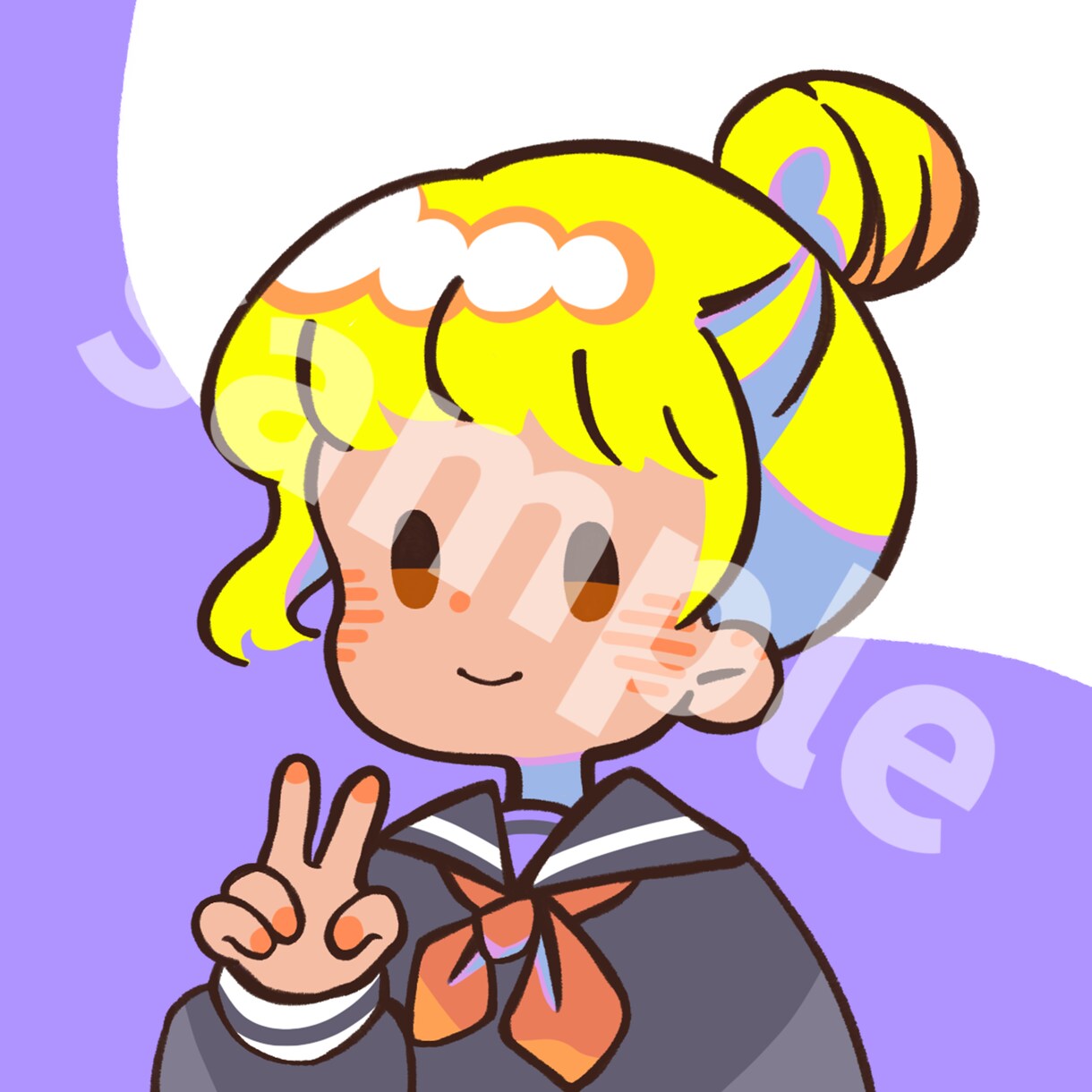 ポップなかわいいアイコン作成します オリジナルであなただけのアイコンを作成できます イメージ5