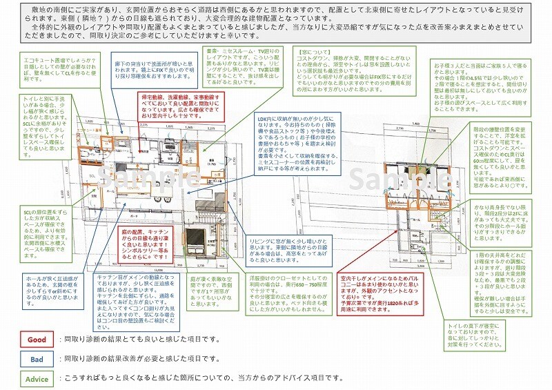 住宅の間取り診断＋改善案を作成いたします 住宅専門の一級建築士による改善間取り提案 イメージ5