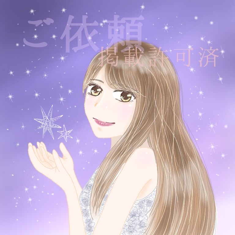 イラストお描きします キレイ・可愛い系です☆アイコン、ヘッダー、サムネ等にいかが？ イメージ3