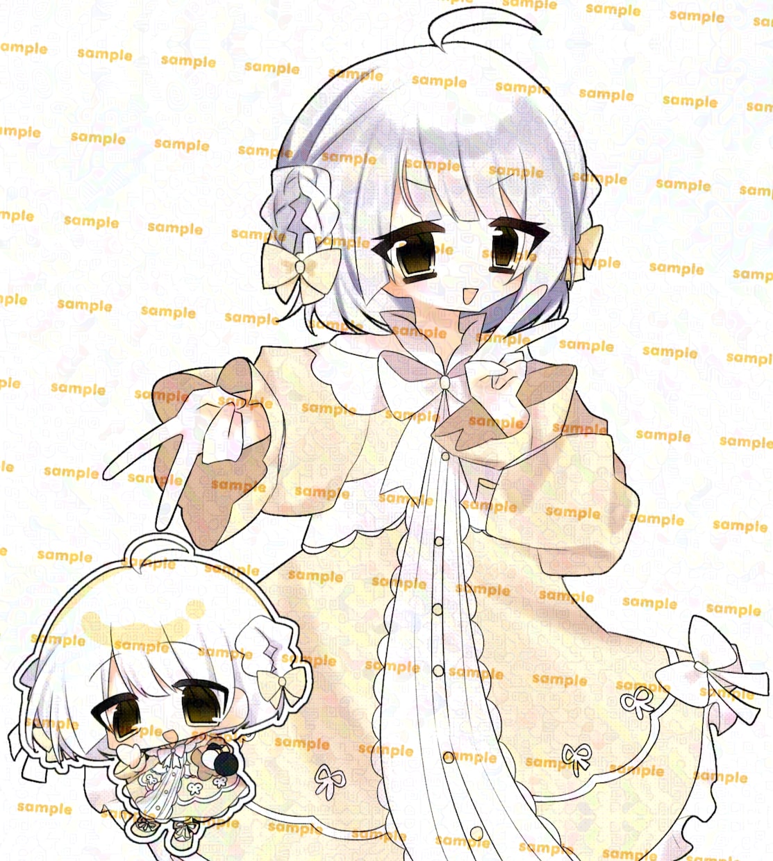 萌えかわいいイラストお描きします アイコン・サムネイル・詰め込み等 明るい萌え絵を制作します！ イメージ5