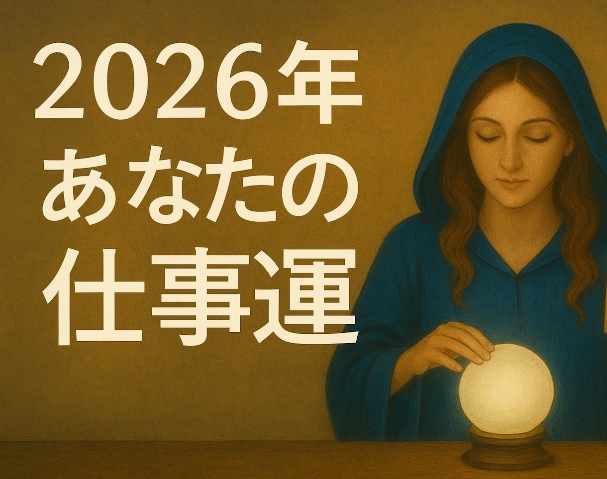 あなた専用2026年仕事運と開運ポイントを視ます ルノルマンカードで最高の新年を創り出すお守りをお届けします イメージ2
