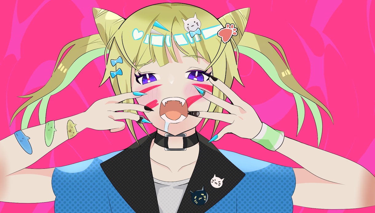歌ってみた動画、ボーカロイド楽曲のイラスト描きます Vtuberさん、歌い手さんに！ イメージ2