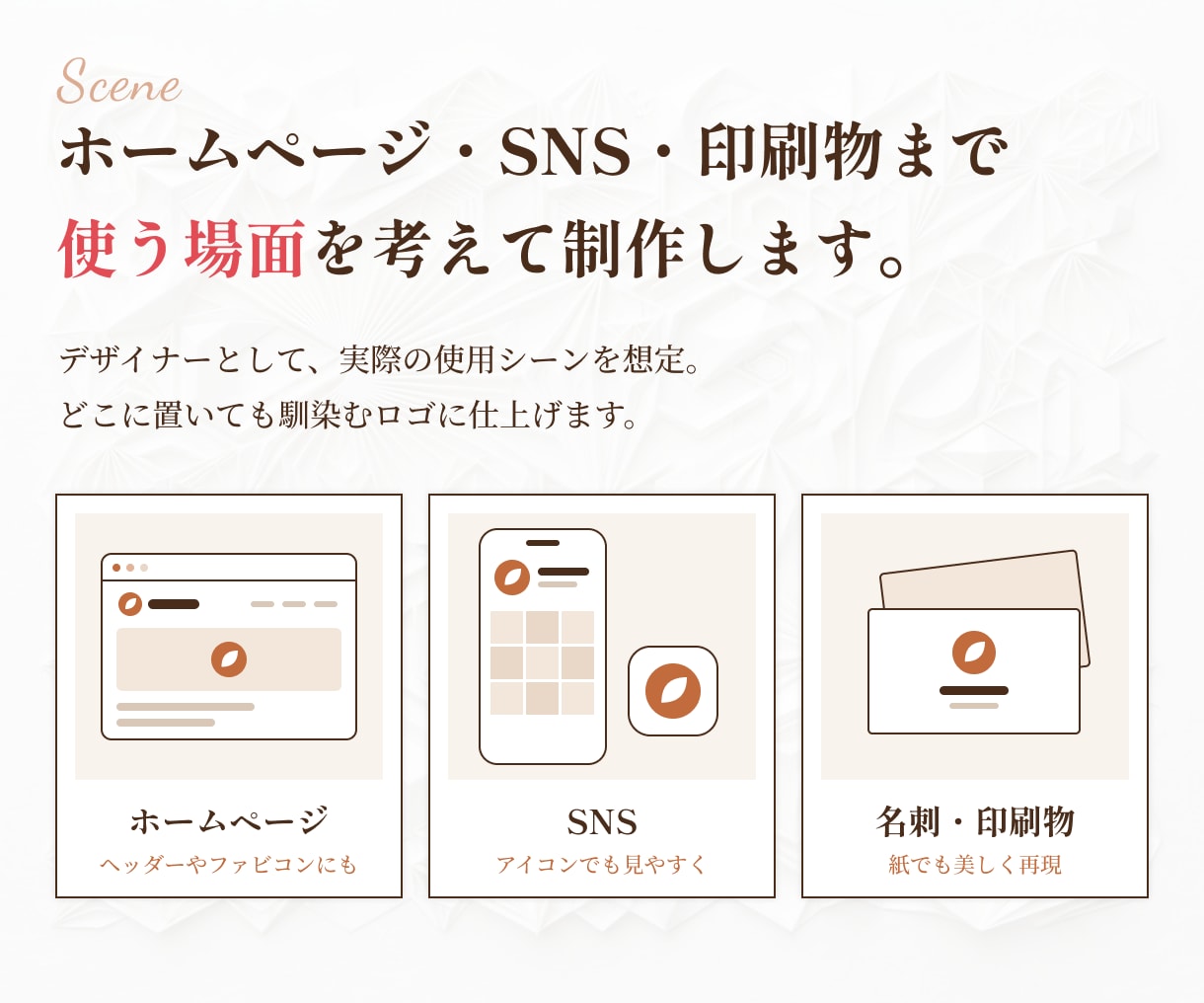 想いや事業の魅力を反映するロゴを丁寧に作成します 限定３名様価格｜HPやSNSでも使いやすいロゴをご提案 イメージ5
