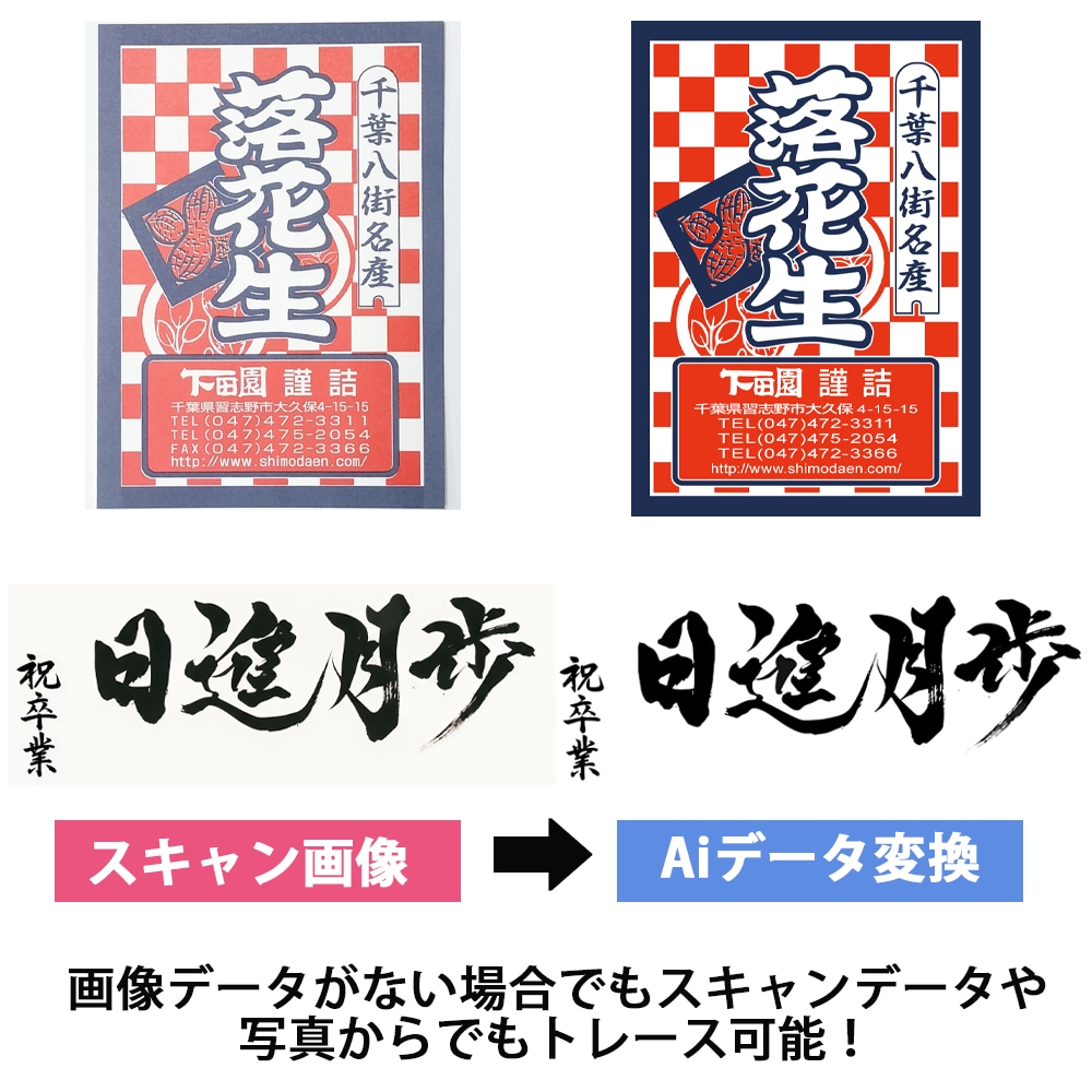 画像ロゴをAIデータ化します 印刷OK！入稿NGデータも完全対応 イメージ3