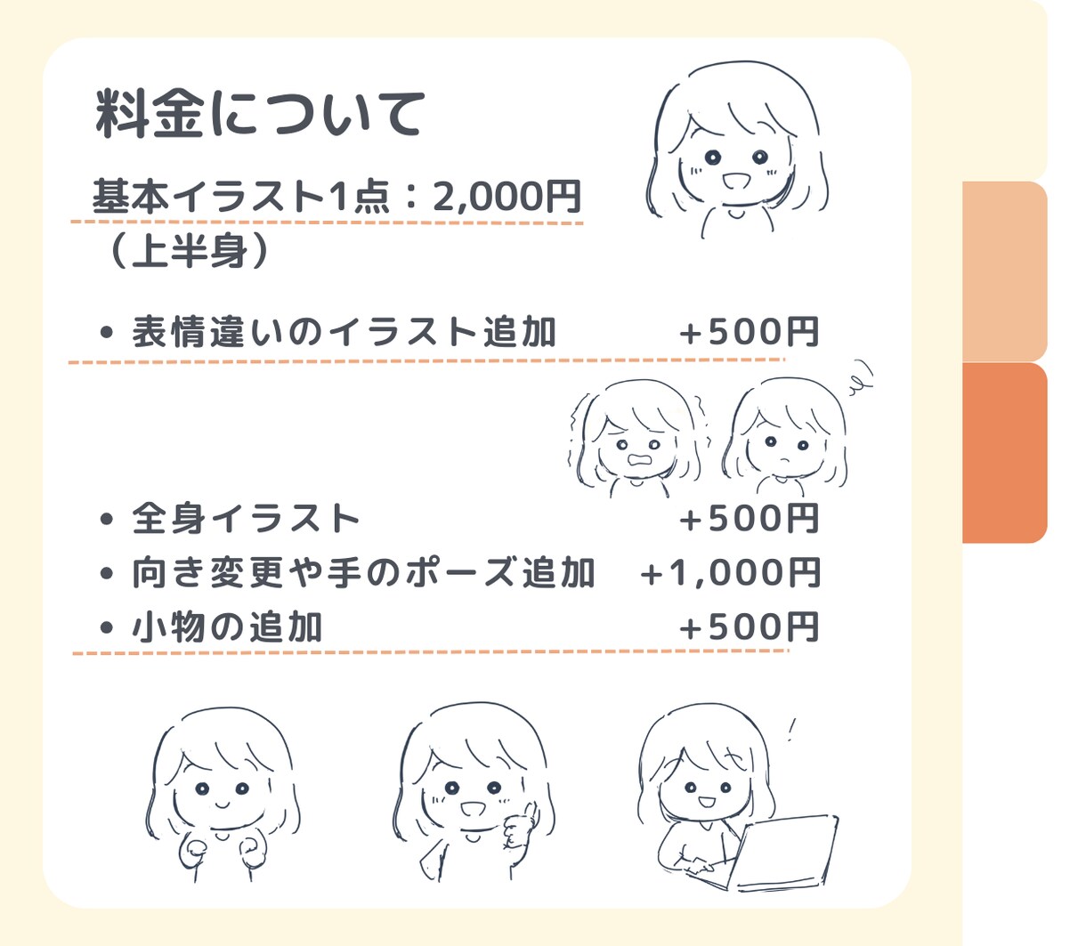 SNSで使えるミニキャライラストを作成します 親しみやすい等身低めのゆるキャラで描きます♪ イメージ4