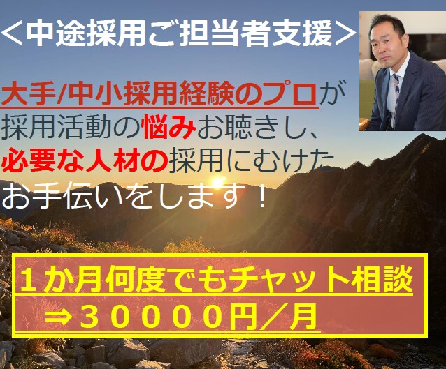 採用のプロが中途採用に関するお悩みに寄り添います 大手／中小での豊富な採用経験でお悩み・ご負担を解消します！ イメージ1