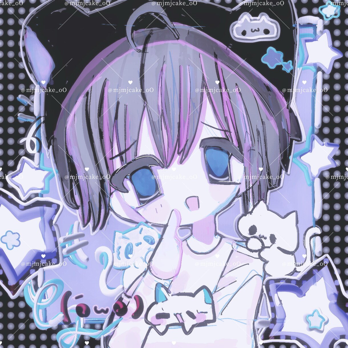 おまかせ☆簡易ゆめかわアイコン作成します わたしの感性でおえかきさせていただく簡易用のコースです！ イメージ3