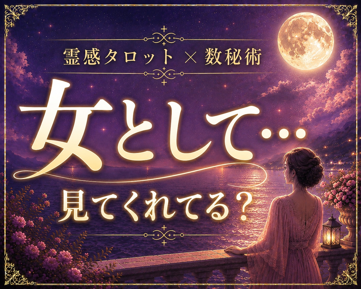 女性として見てる？あの人の本音を占います 「私はまだまだ愛されたい」言葉にできない想い読み解きます。 イメージ1