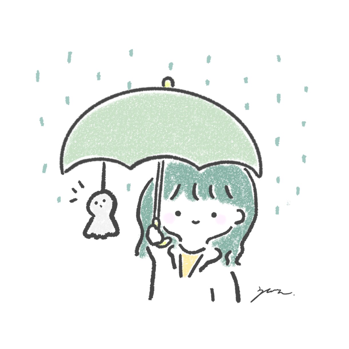 ゆるいイラストのアイコン作成します ＊人物/動物/風景 SNS用にぜひ＊ イメージ4