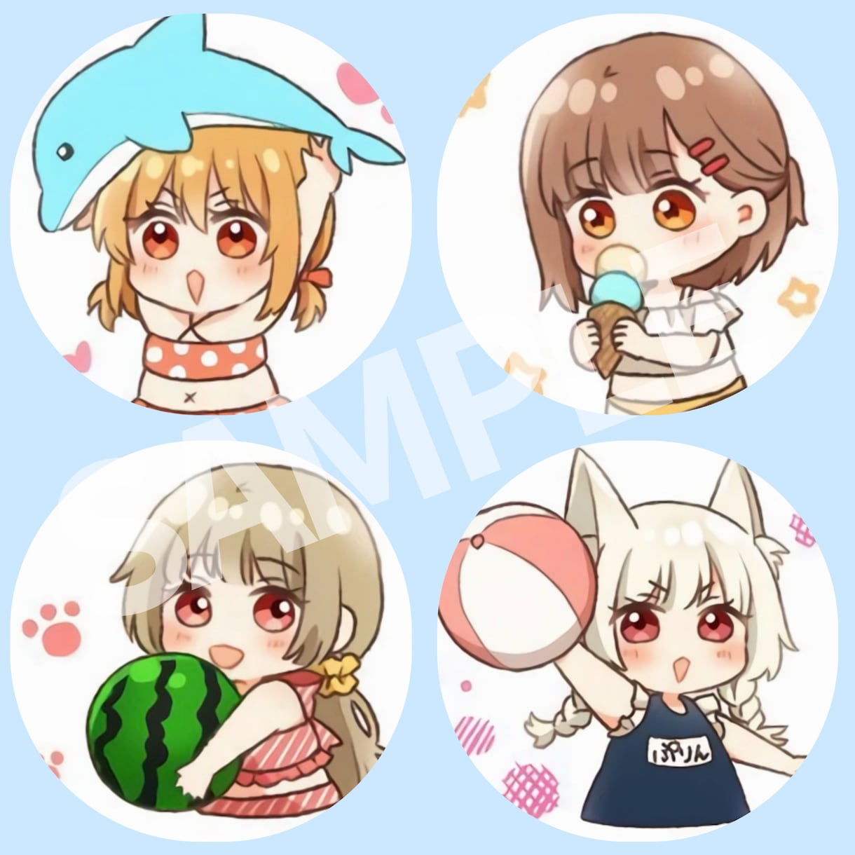 SNSアイコン用✿ふんわりゆるかわイラスト描きます 最短3日★あなただけの可愛いデフォルメキャラをお届けします イメージ3