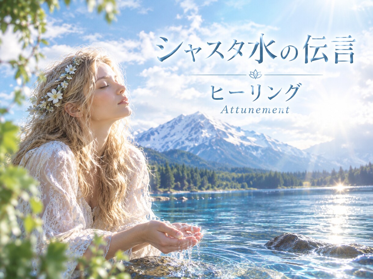 シャスタ水の伝言ヒーリング✧アチューメントします レムリアの水の記憶を呼び覚まし、本来の自分へ還るヒーリング イメージ1