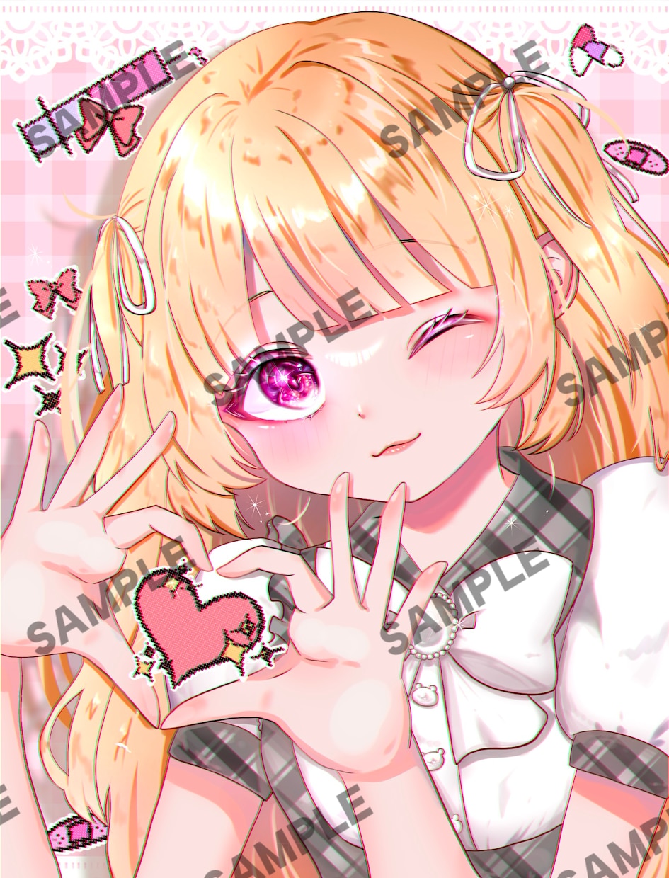 SNSアイコン、動画のサムネイル等 女の子描きます キラキラ可愛いイラストが欲しい方是非！ イメージ1