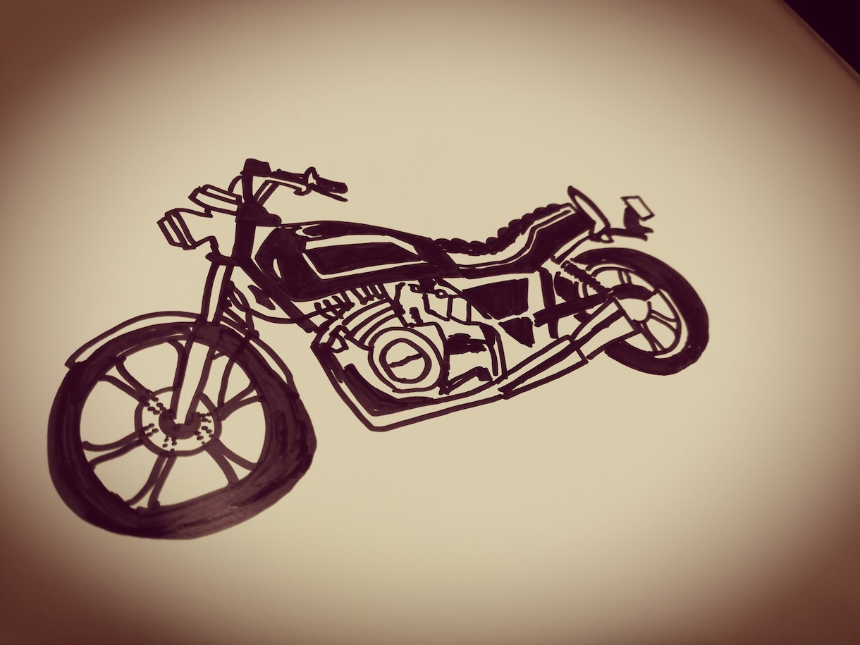 バイクのイラスト描きます 自分の愛車やバイク好きな人へのプレゼントに イメージ2