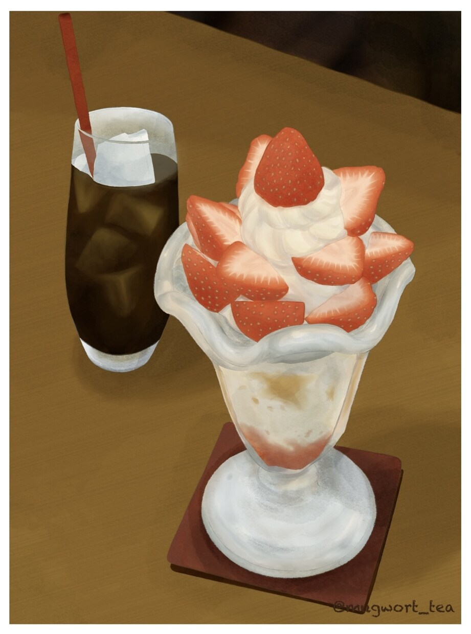 食べ物のイラスト描きます スイーツなどの食べ物でゆるい感じのイラストを描きます。 イメージ10