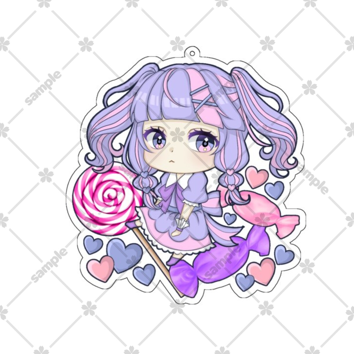 アクキー風♡ミニキャライラスト描きます あなたのキャラクターが可愛いアクリルキーホルダーに！？ イメージ3