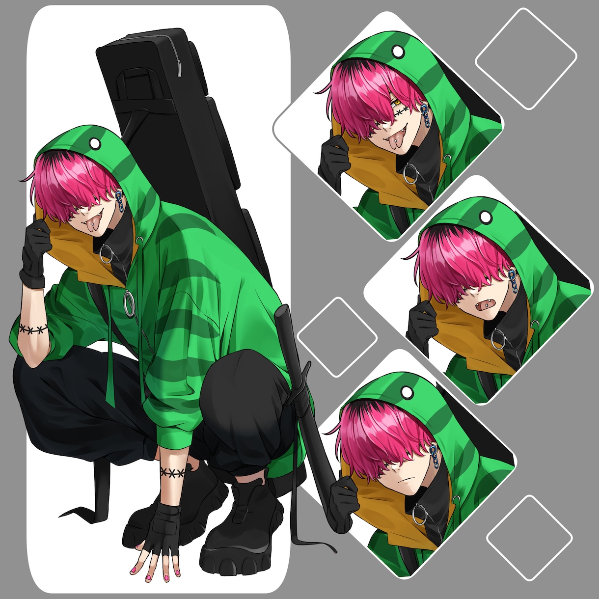TRPGやゲームの立ち絵制作致します 貴方の思い描くキャラクターの立ち絵を描きます イメージ4