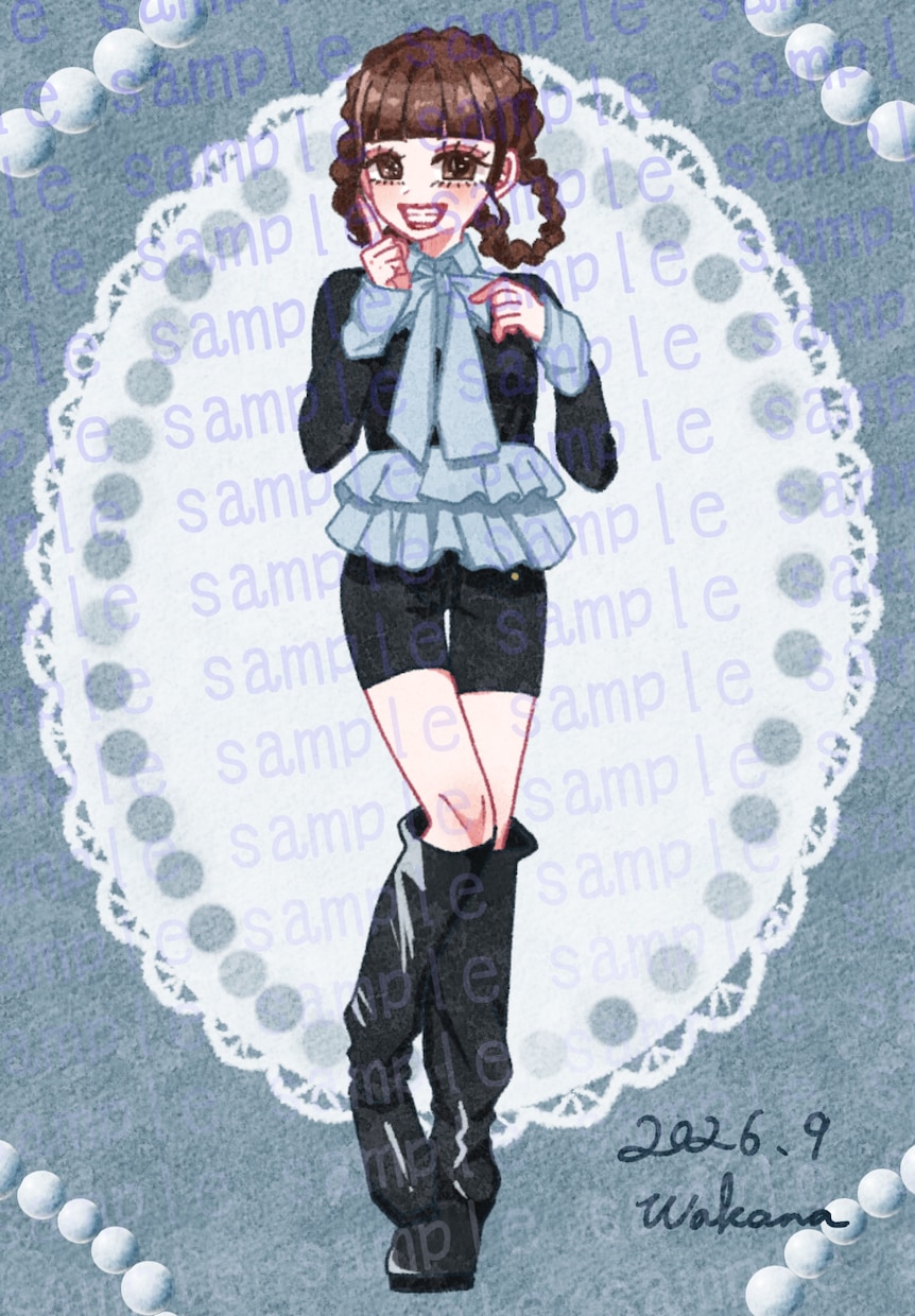おしゃれな女の子の全身イラストを描きます 好きなお洋服を、もっと特別に。 イメージ9