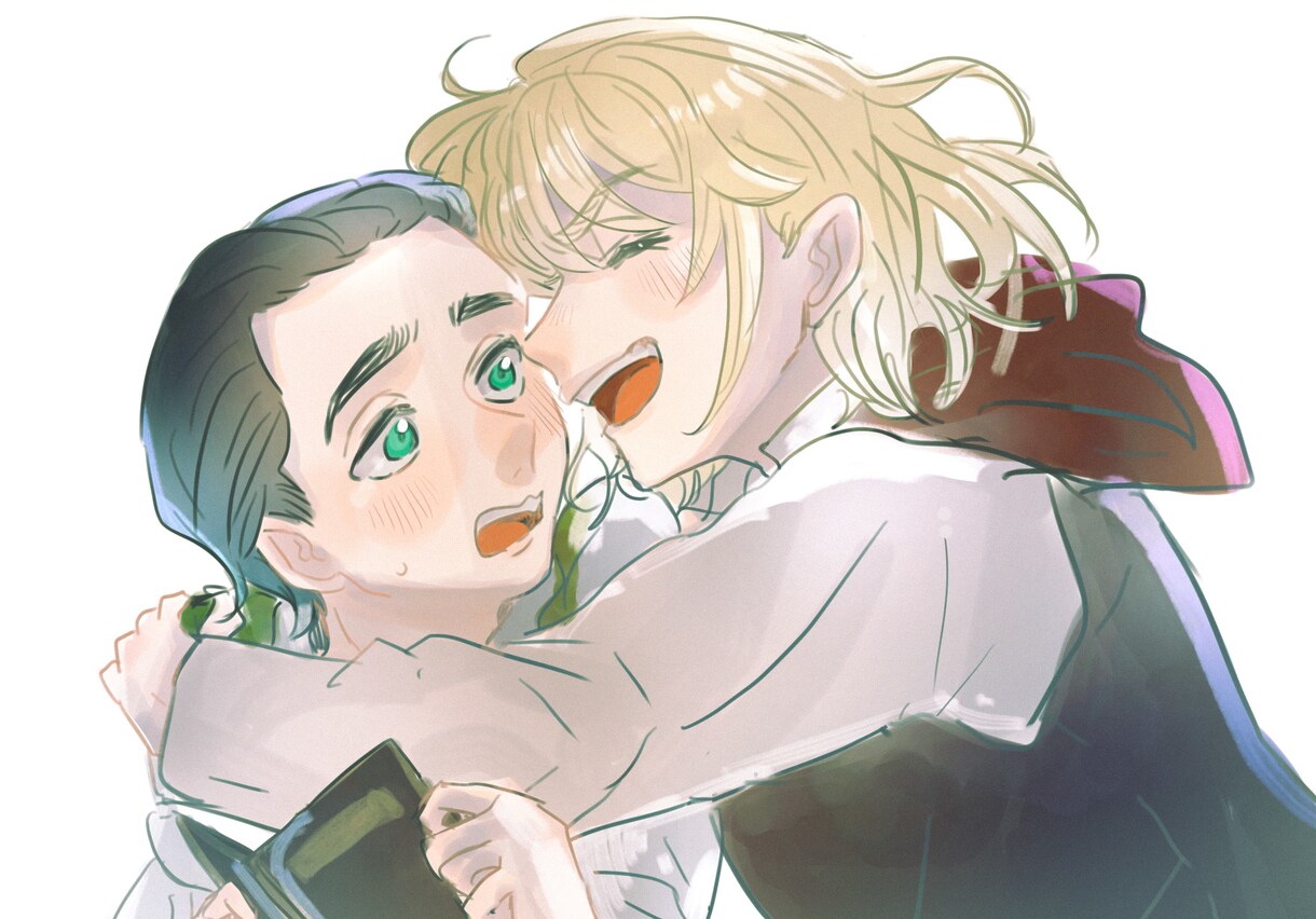 貴方の妄想を描きます 頭の中の推しカプを雰囲気のあるイラストにします。 イメージ6