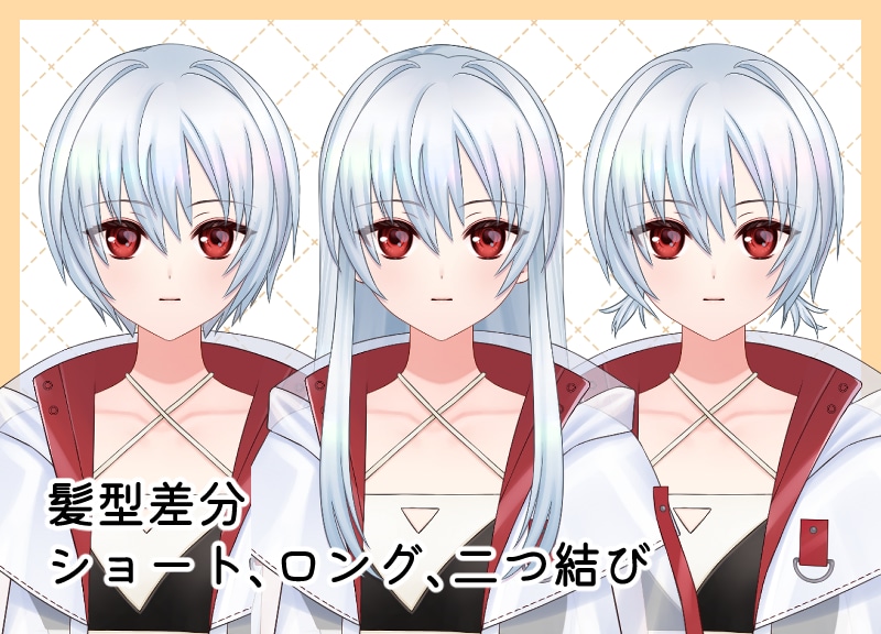 完成品のLive2D汎用モデルを販売します live2D汎用モデル　VTS&nizima LIVE対応 イメージ5