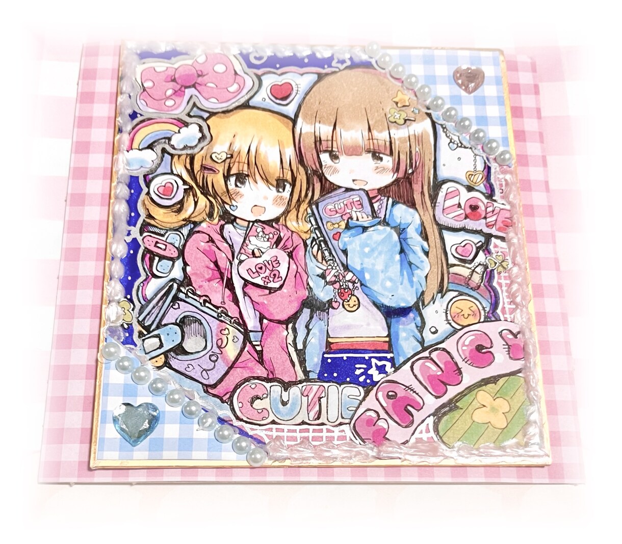 ファンシーなアナログ色紙作成します 現品発送！豆色紙から大色紙まで♪ イメージ6