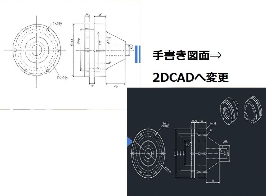 製図●設計●3D作成●加工●3Dプリントを承ります 図面作成●機械設計●機械加工●3Dデータ作成●商品開発 イメージ2