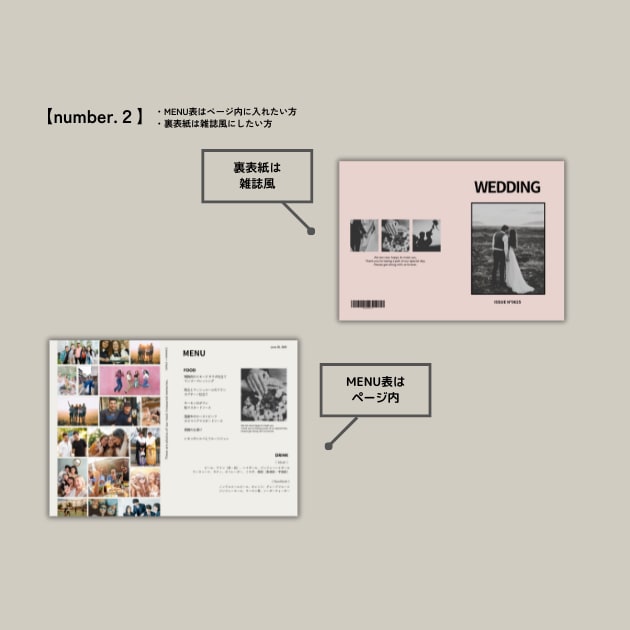 洋書UNION風プロフィールブックが作れます 【Canva対応】結婚式プロフィールブック雑誌風テンプレート イメージ6