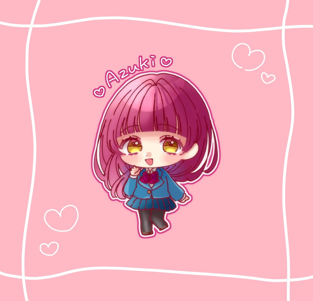 少女漫画風/ゆるふわアイコン描きます オリジナルを詰め込んだ可愛いアイコン描きます イメージ1