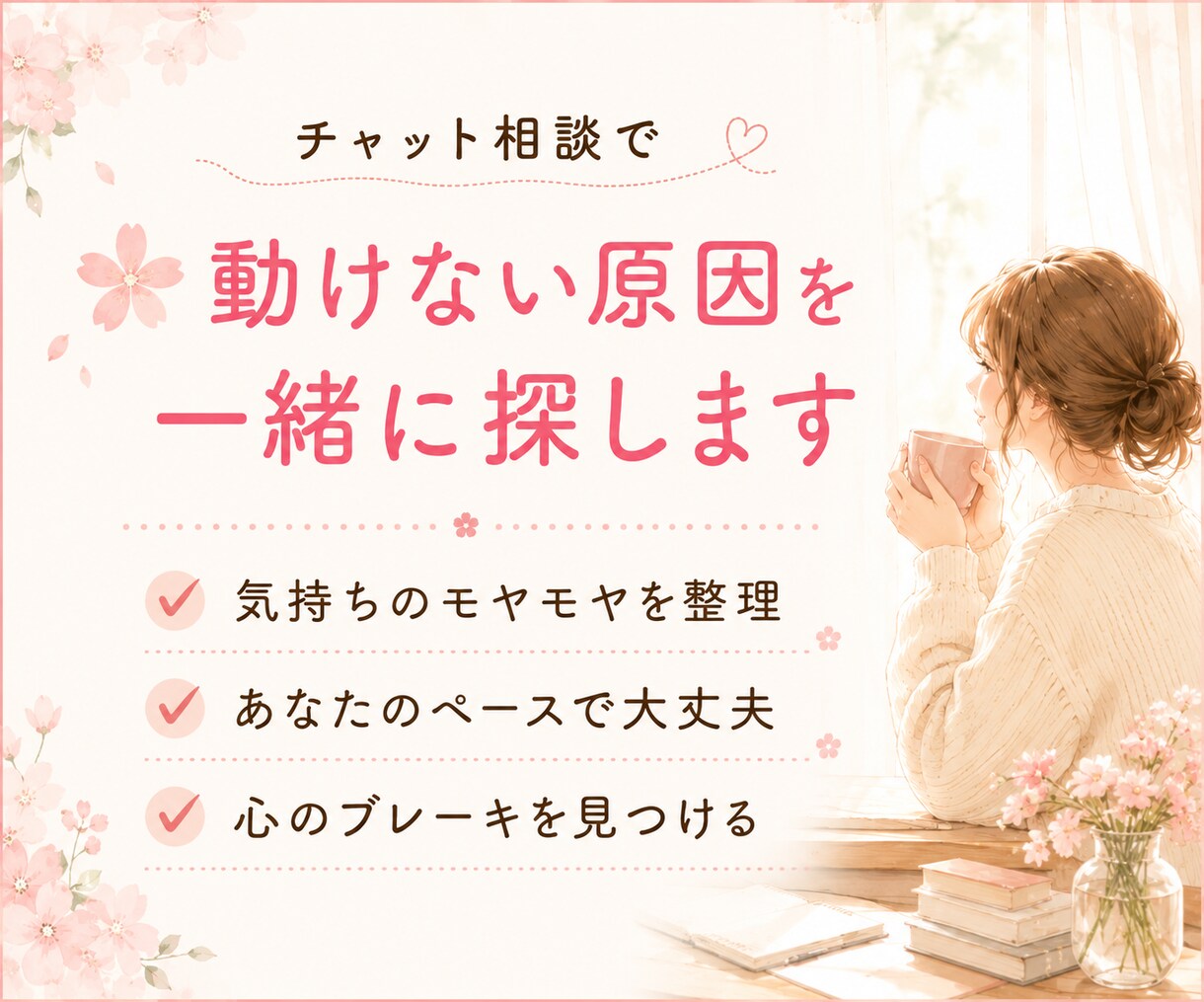行動できないのは怠けじゃない｜原因を探します あなたの心のブレーキを一緒に見つけます イメージ9