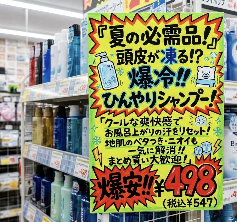 夏を乗り切る！手書きPOP作ります 「夏対策」「爆安」ドラッグストア・小売店の売上UPに！ イメージ2