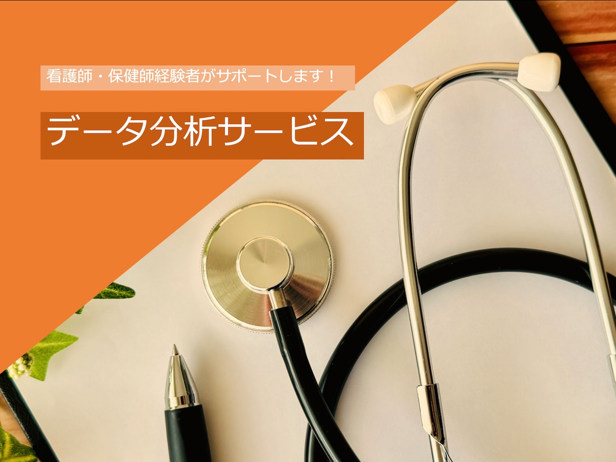 あなたのデータ分析・可視化をお手伝いします 看護師がデータ分析をあなたの代わりに行います！ イメージ1