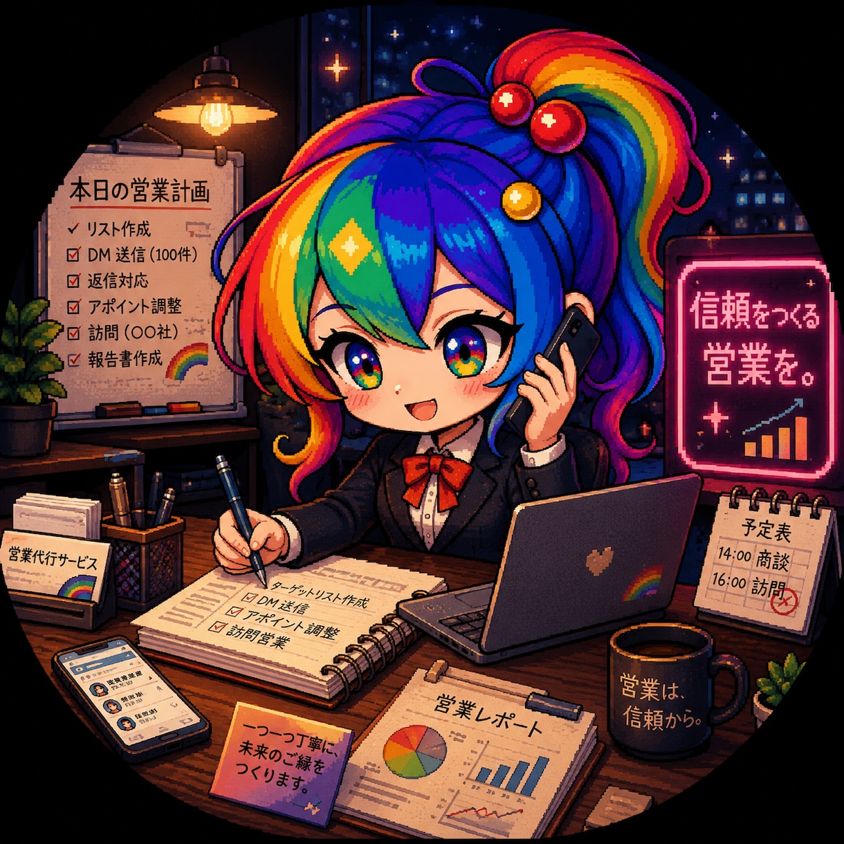 なんでも営業します 現役営業経験を活かしてアポ獲得支援します。 イメージ1