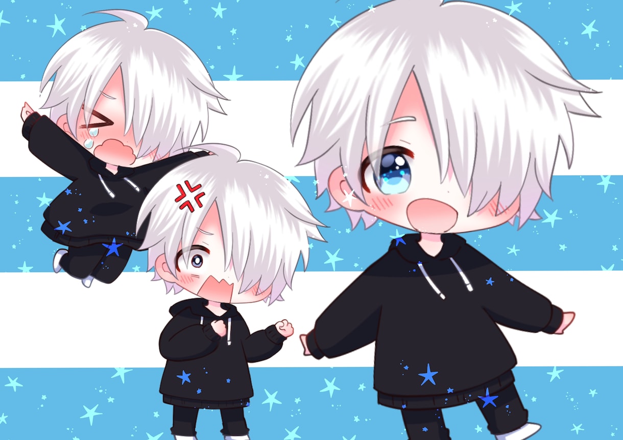 表情差分OK！かわいいミニキャライラスト描きます 可愛くて親しみのあるミニキャラタイプのイラストを描きます！ イメージ2