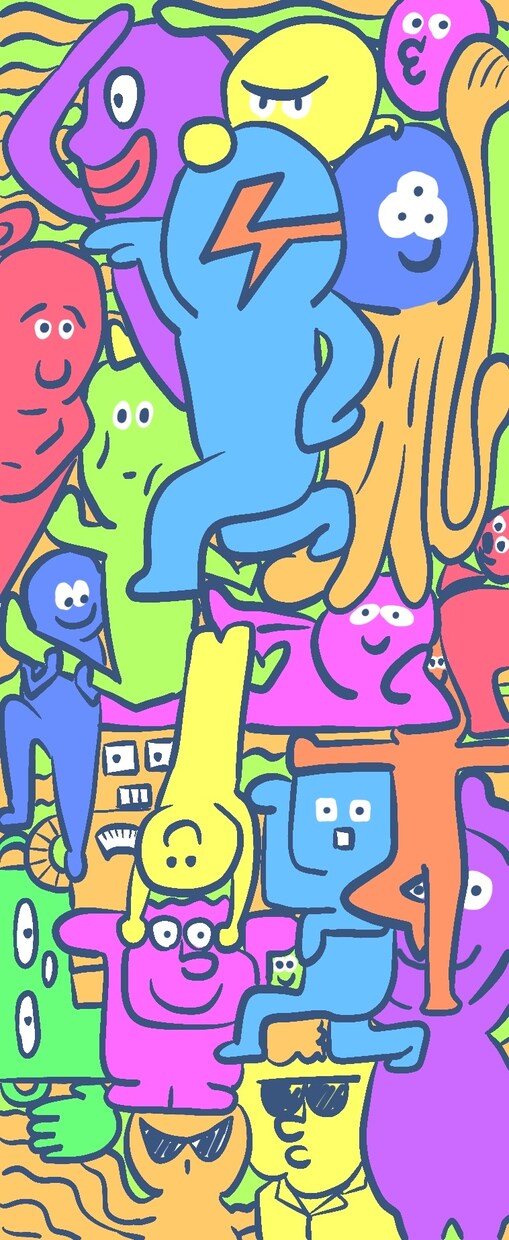 ポップでストーリーのあるイラストを作成します アイコン、ラベルデザイン、オリジナルグッズ作成など イメージ6