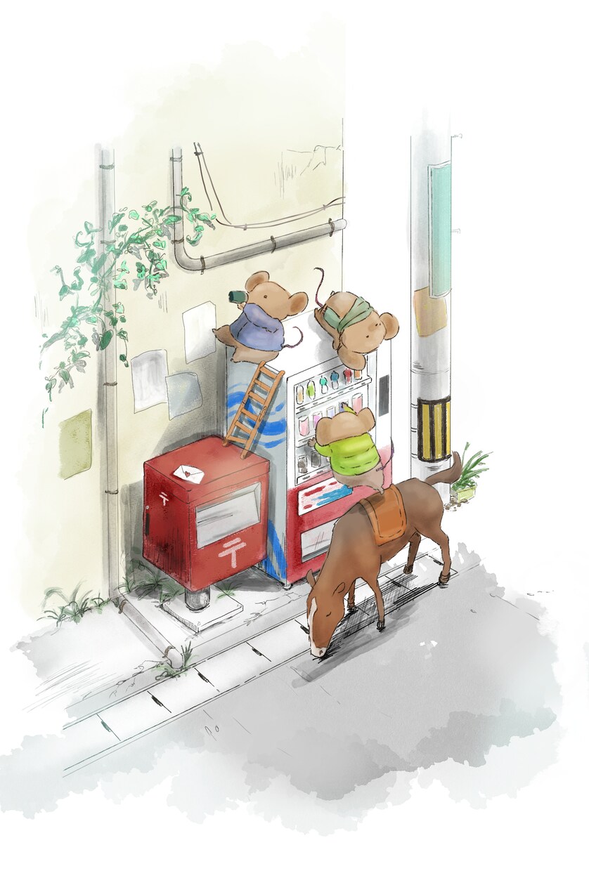 温かみのある動物キャラクターイラスト描きます 動物が登場する背景付きイラスト！表紙やグッズなどにも！ イメージ1