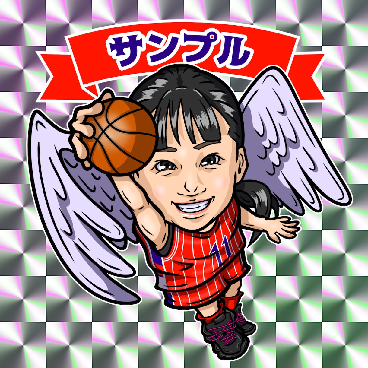 ビックリマン風似顔絵作成致します スタンド風オリジナルキャラ作成等にも対応致します イメージ6