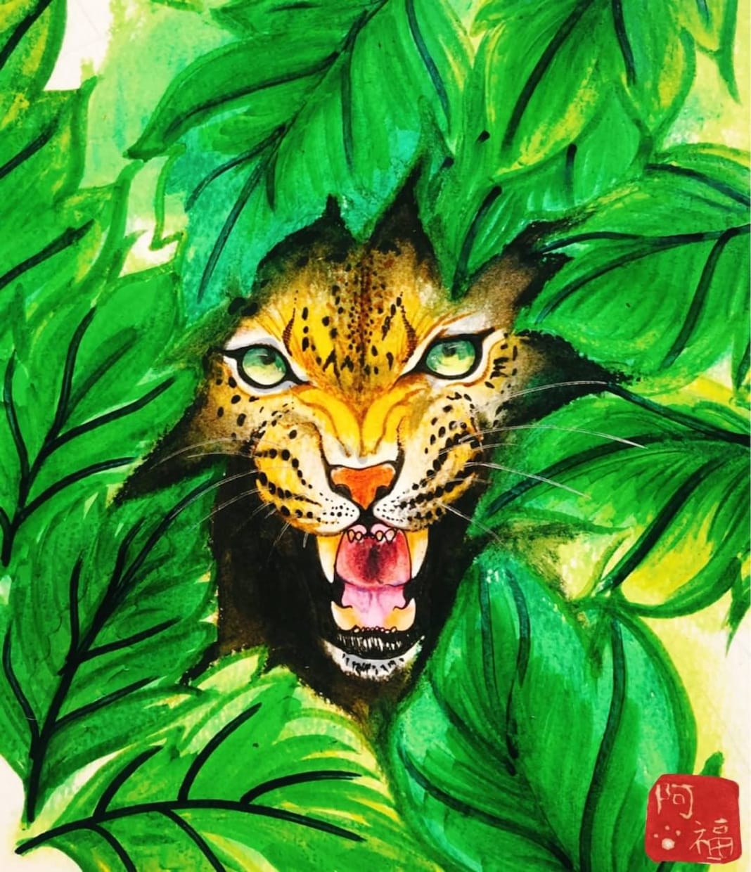 かっこいい！綺麗！な動物イラスト描きます アナログだけど、生き生きとした動物イラスト イメージ6
