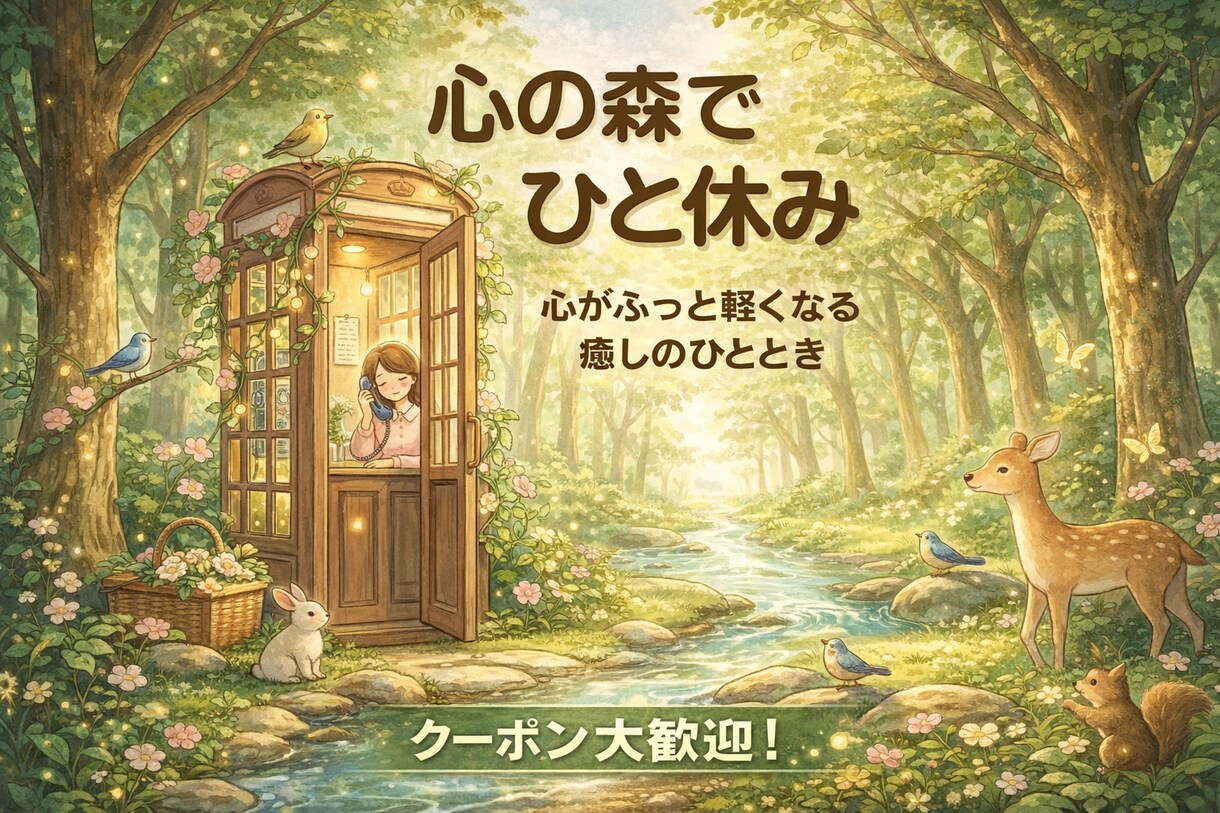 心がふっと軽くなる時間✨ジャンル幅広く聞きます 子育て、恋愛、人生相談など、なんでも話せる安心の時間をご提供 イメージ1