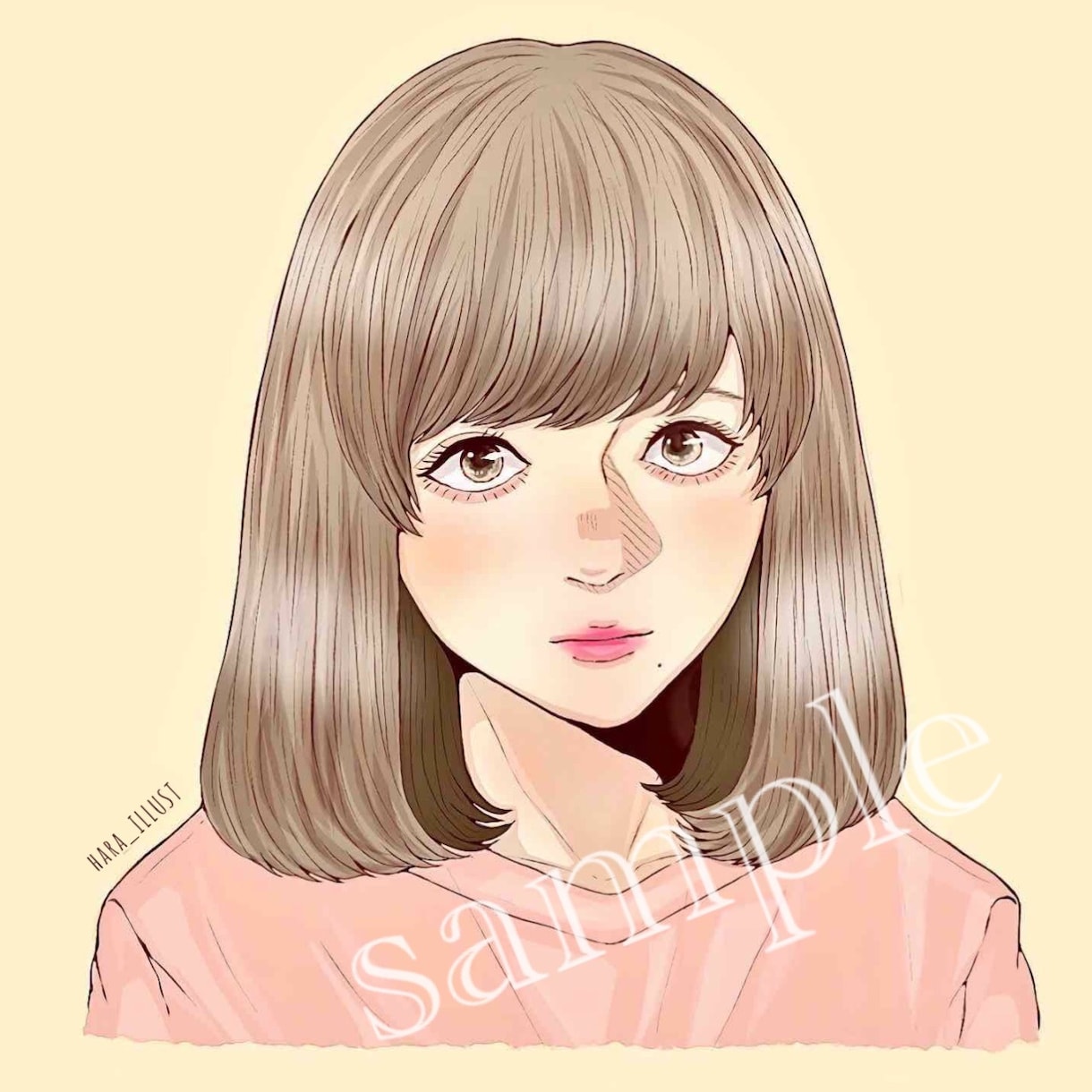 お写真を元に丁寧に似顔絵風イラストを描きます ❁自分だけのSNSアイコン・プレゼント用・記念日などに❁ イメージ2