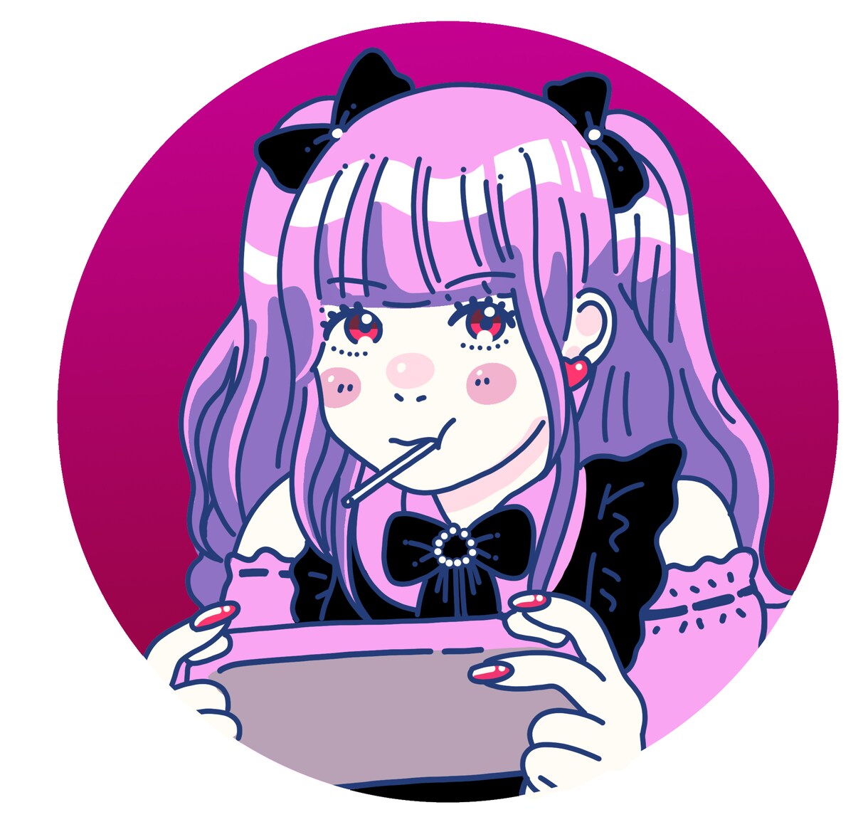 SNS用のアイコンイラスト描きます 人と被らないイラストはいかがですか？ イメージ1