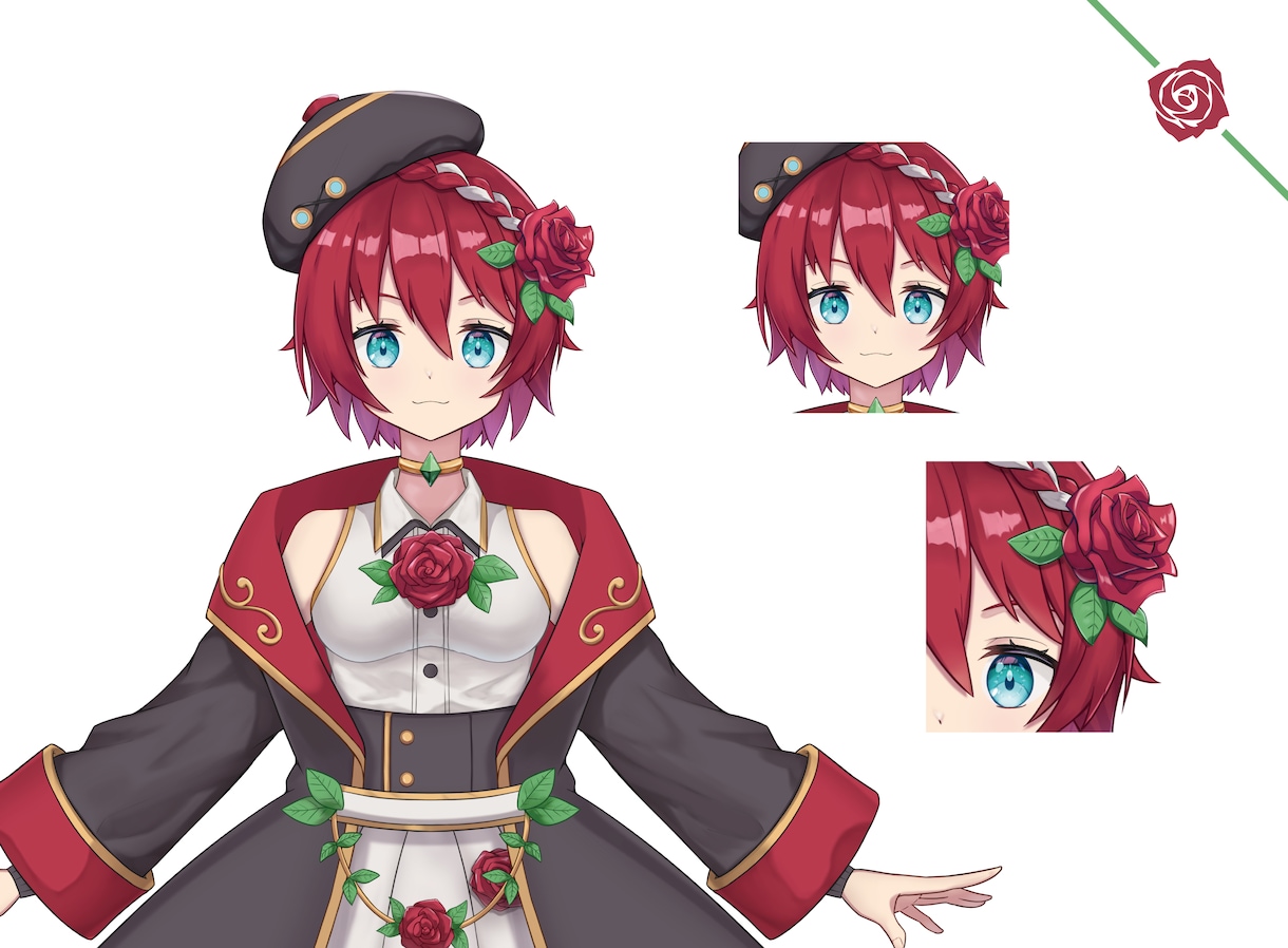 女性のVtuberキャラクターデザイン承ります 【キャラデザ：先着1名　30,000円→20,000円】 イメージ2