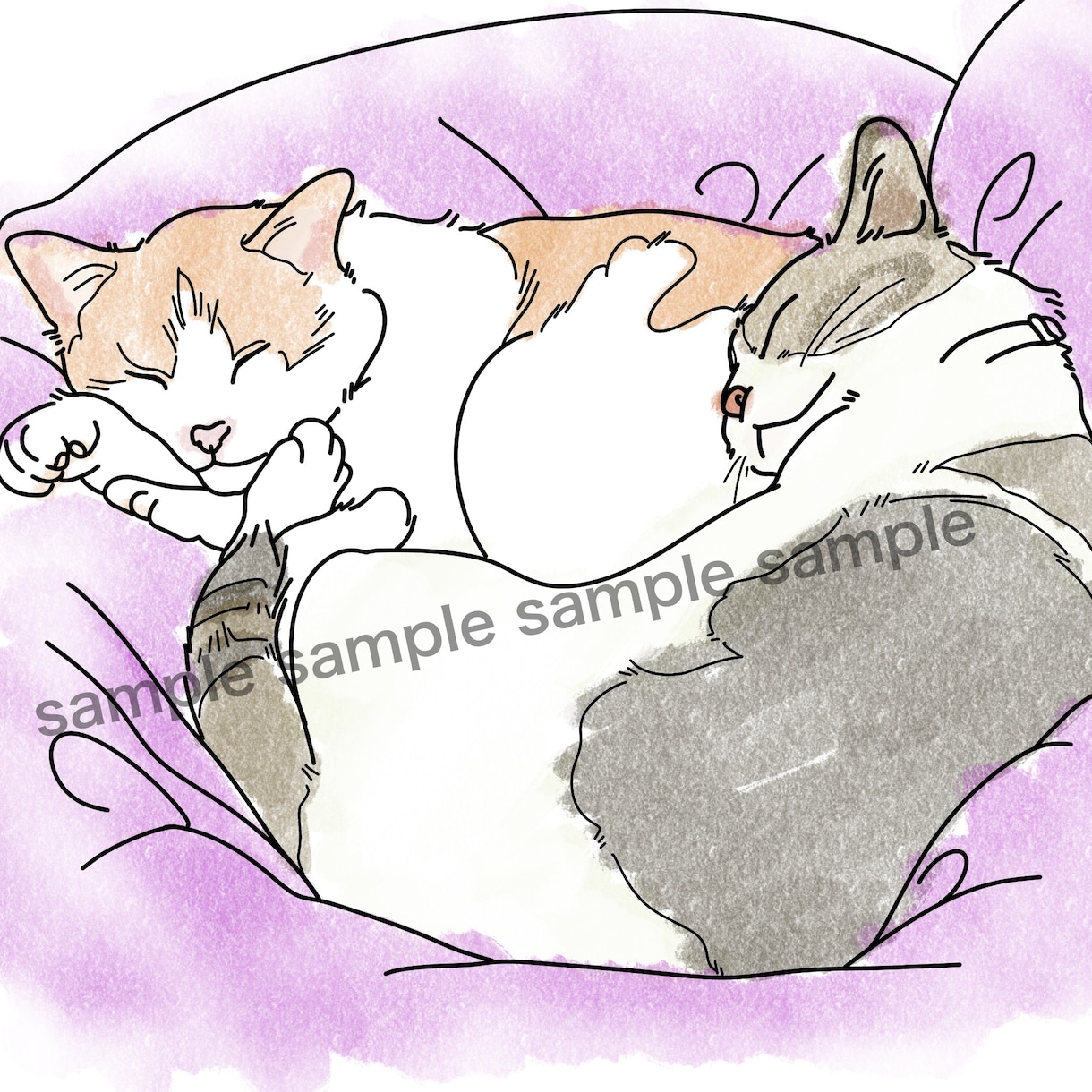 家族の一員を写真からイラストにします ☆あなただけの、特別な一枚絵。☆ イメージ3