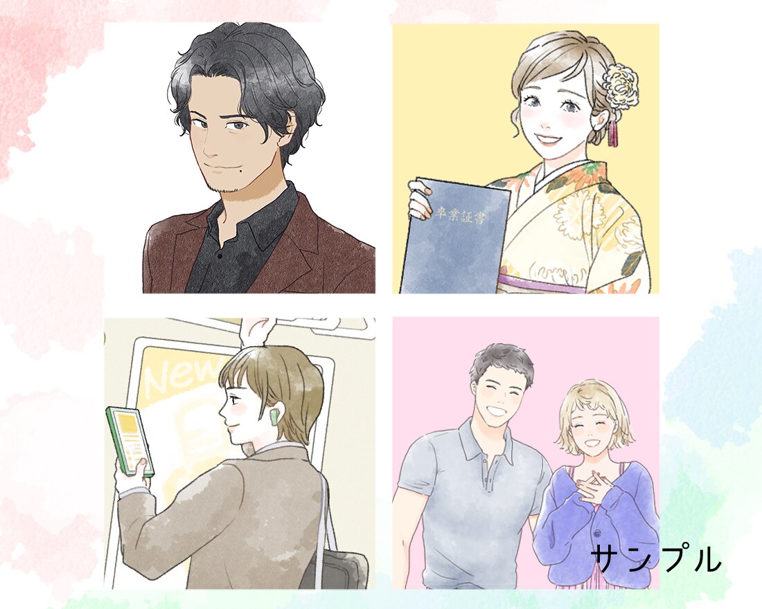 大人かわいい♥おしゃれなアイコンをお描きします 魅力的なアイコンで貴方の第一印象を後押しします イメージ5