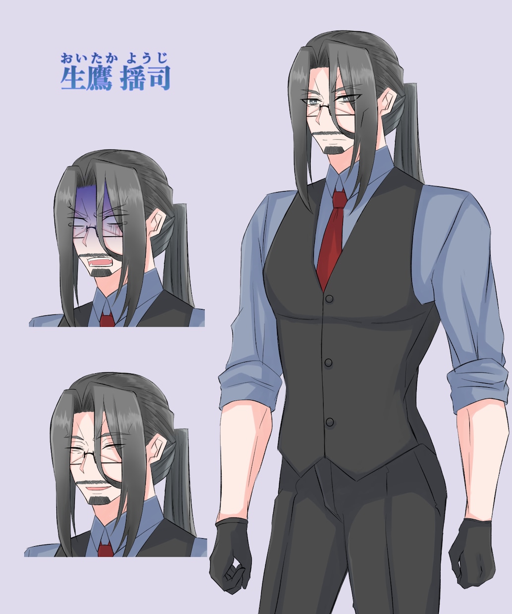 TRPG立ち絵作成します 【TRPG立ち絵】渋いおじ様から華やかな美女まで！全身制作 イメージ3