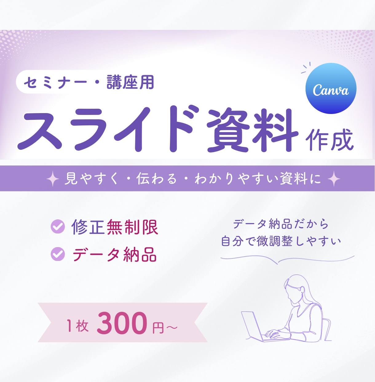 シンプルで分かりやすいスライド資料を作成します ｜図解料込み・動画や音声からの資料作成◯・修正無制限 イメージ1