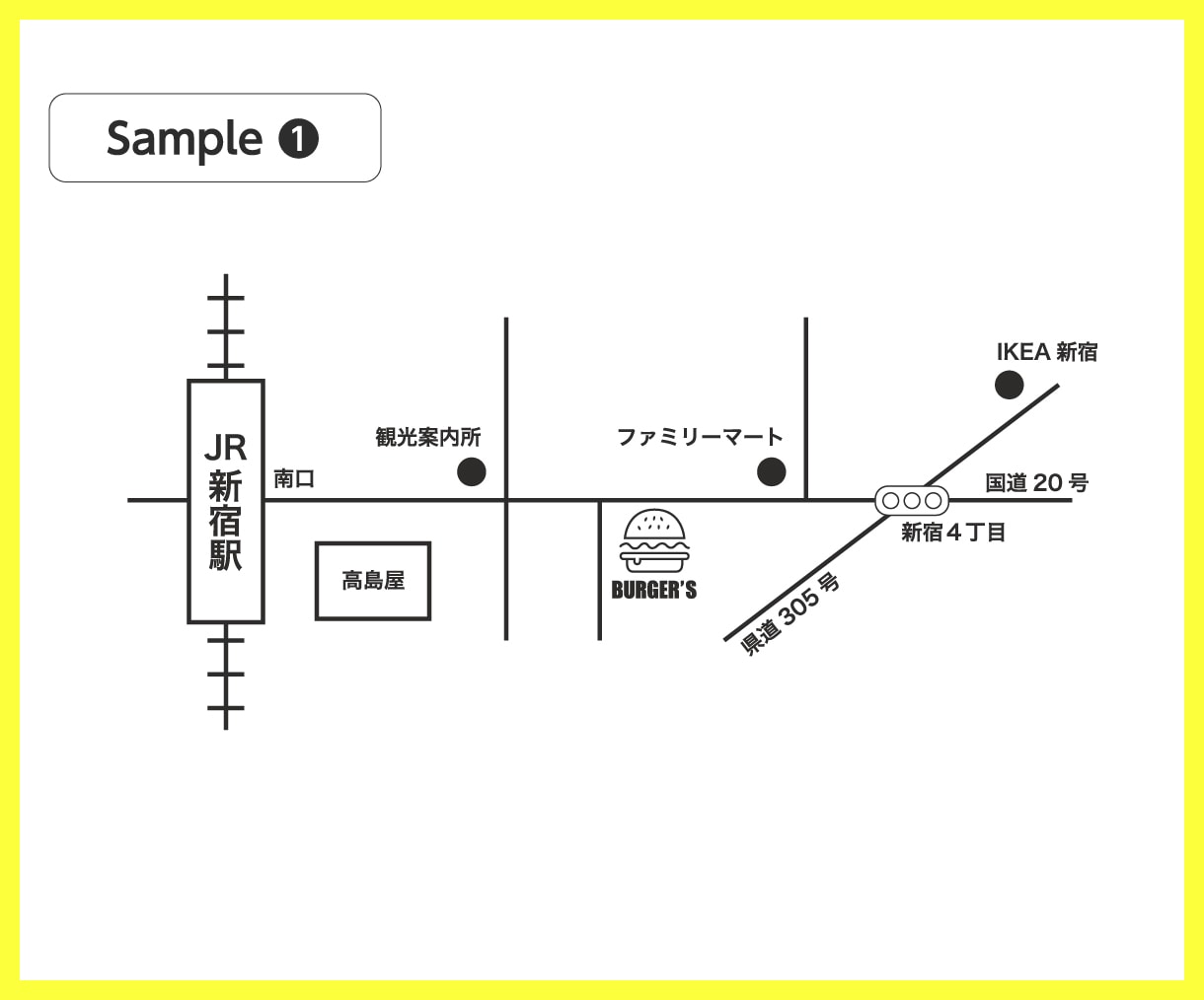 修正無制限！わかりやすい地図を作成します 名刺やカード、チラシ、HP等に掲載する地図を作成します。 イメージ3