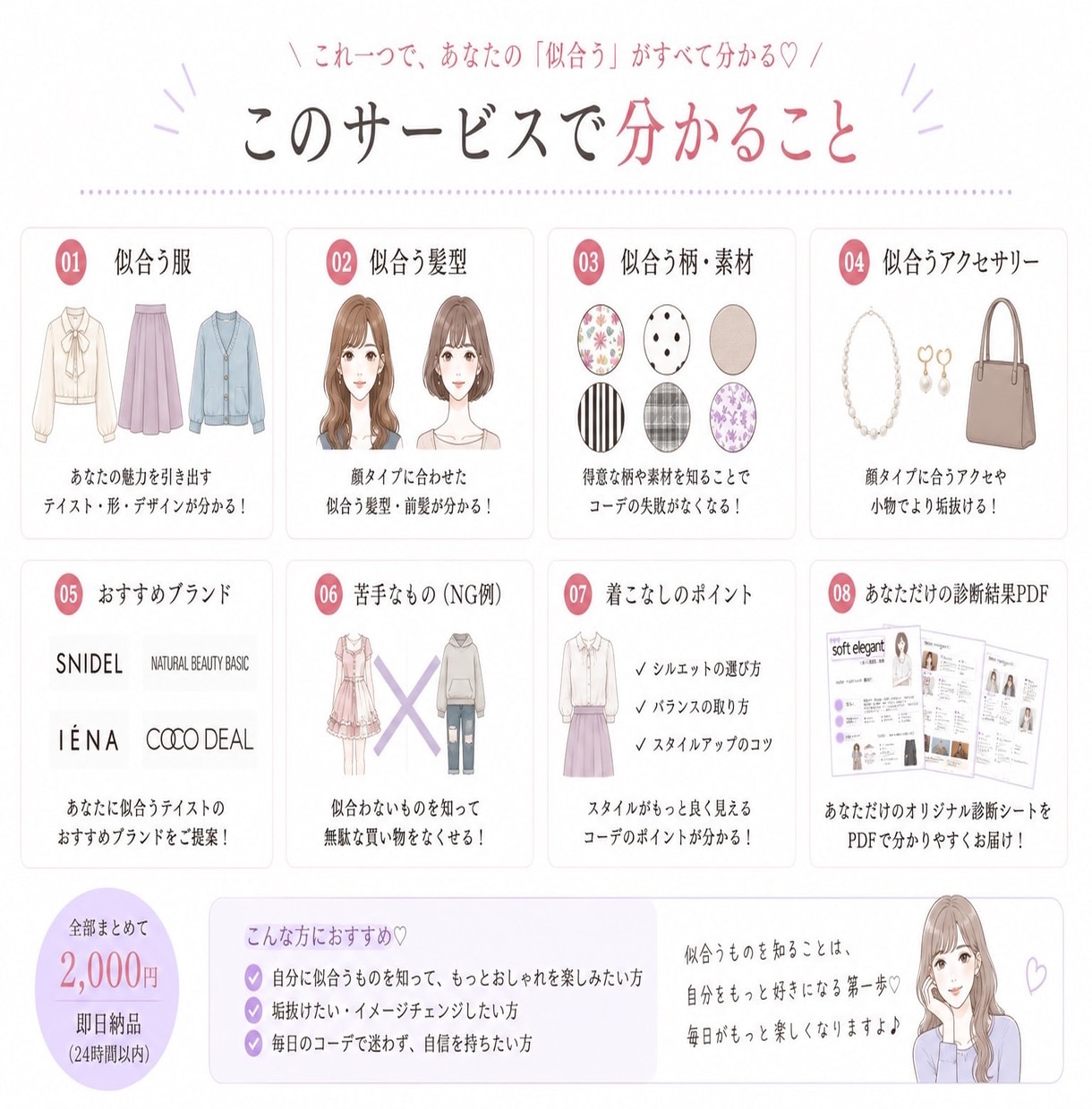 現役パーソナルスタイリストが顔タイプ診断します ｜診断迷子さん歓迎｜顔タイプ診断＋PDF付 イメージ3