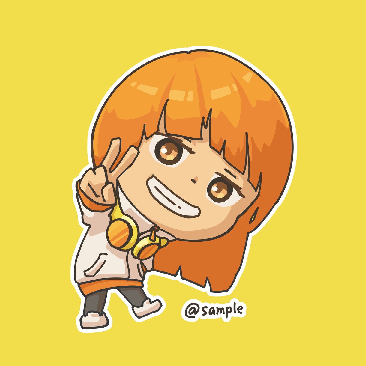 配信・SNSに！目を引くちびキャラアイコン描きます 配信者・VTuber・SNS活動向けイラスト イメージ2