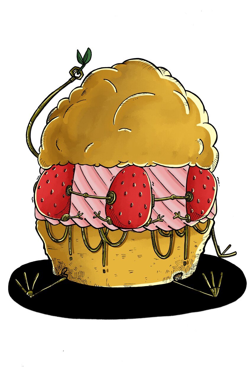 食べ物とメカを合体したかわいいイラスト描きます 変だけど可愛い？変だから可愛い！アイコンにいかがでしょうか？ イメージ4