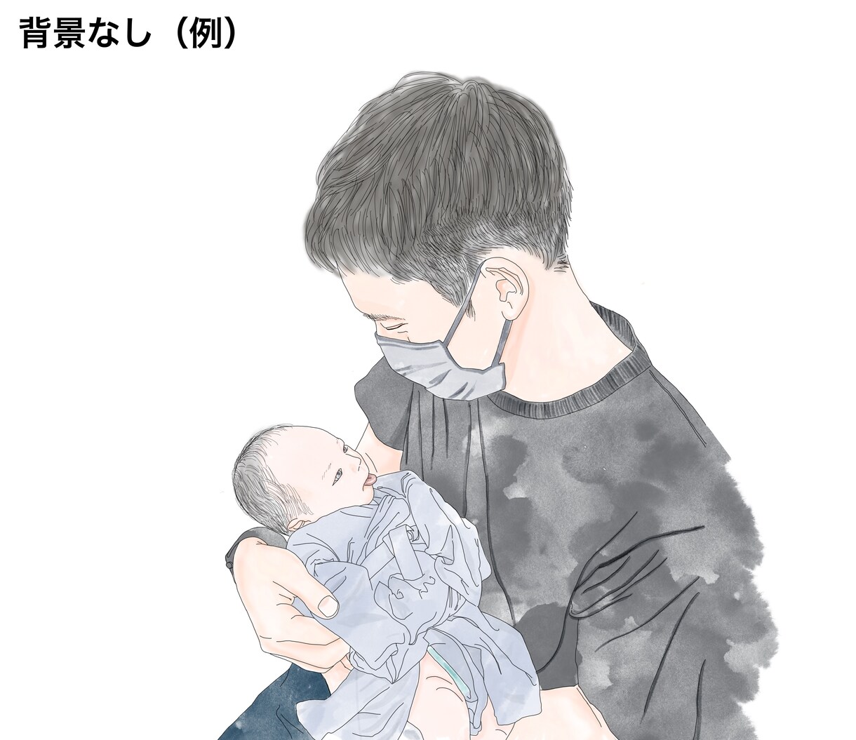 写真をベースに似顔絵イラストを描きます プレゼントもオススメ！お気に入りの写真をイラストに！ イメージ3
